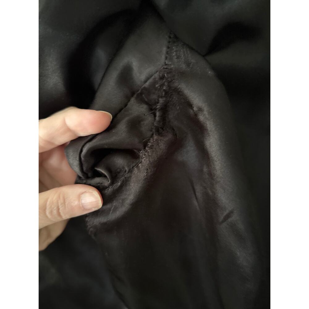 Vintage 90s Pellessimo France Black Lambskin Leather Jacket Size 2 (Small) - Picture 8 of 9
